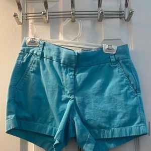 J Crew Blue Shorts (Size 0)